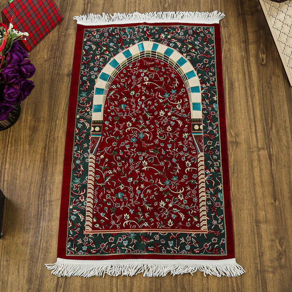 Ravza Lüks Şönil Seccade Bordo (68x120cm) 650 gr