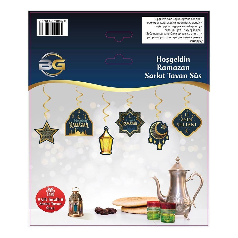 Ramazan Süsü Hoşgeldin Ramazan Sarkıt Tavan Süs Ramadan Kerim
