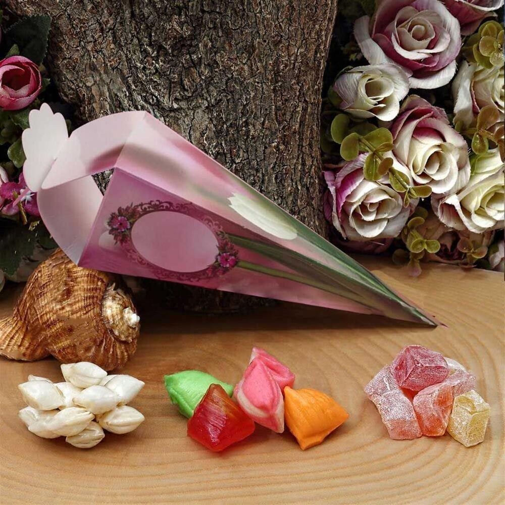 Hediyelik Yasin Kitabı (Orta Boy) 50 Adet, İnci Tesbih, Mevlüt Şekeri, Asetat Kutulu (26×23) Mevlid Seti-Pembe