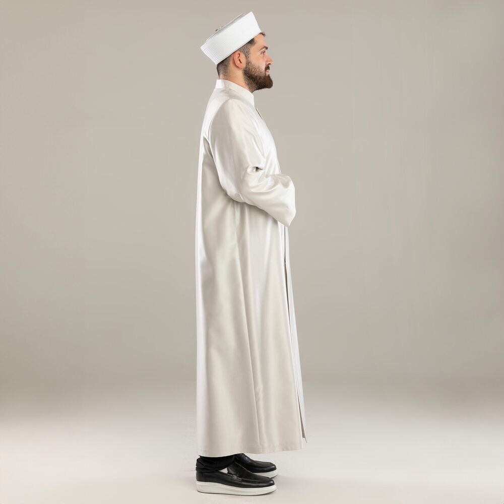 Azam  Namaz ve İmam Cübbesi Krem Enderun Model