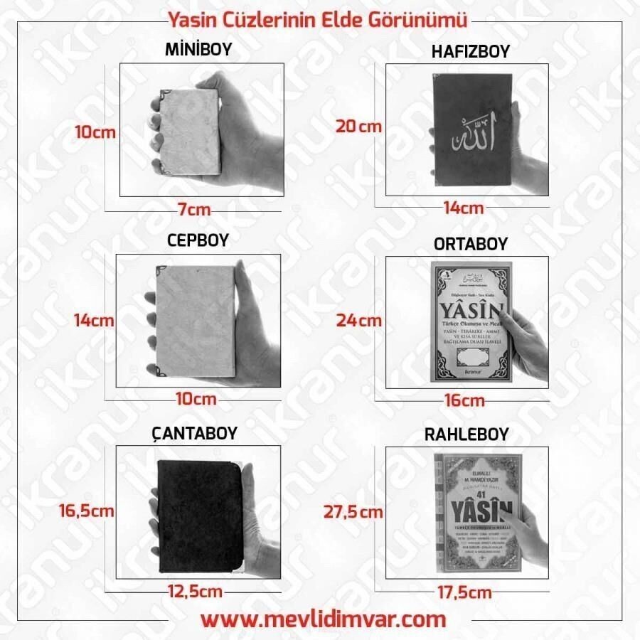 Hediyelik Şantuk Kumaş Çantalı Yasin Kitabı ( 16.5 x 12.5 cm ) Yeşil