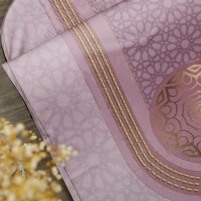 Astarlı Ortadoğu Kadife Seccade Pembe 63×116 cm 268 gr