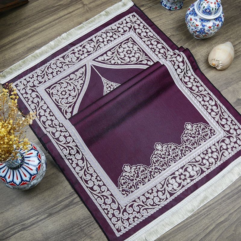 Hediyelik Rumi Desen Seccade - Mor 70x128 cm - 364 gr