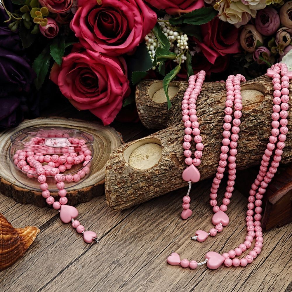 Kokulu Tesbih Pembe - Kabe Kutulu (Tüllü)