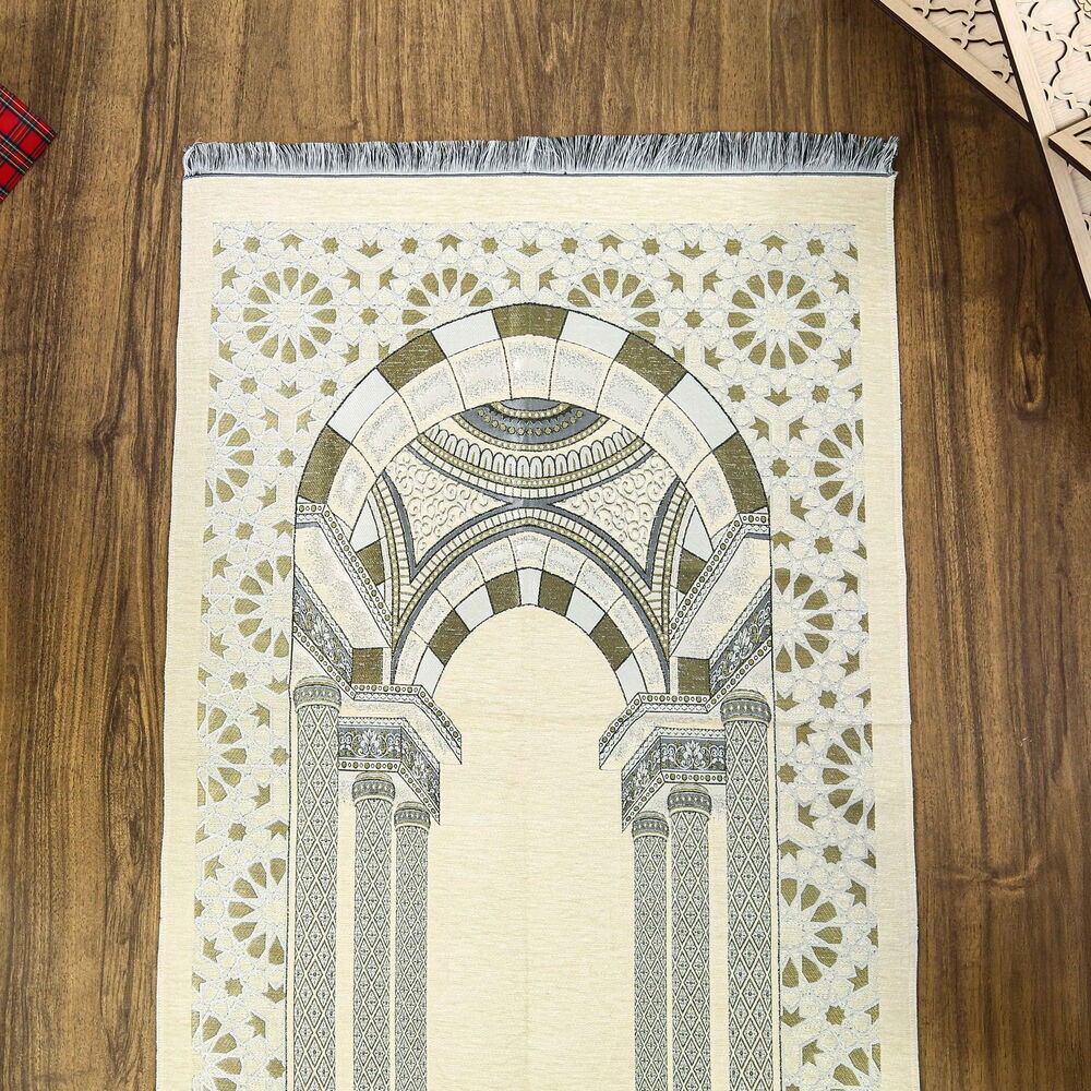 Medine Lüks Şönil Seccade Krem (66x116cm) 520 gr