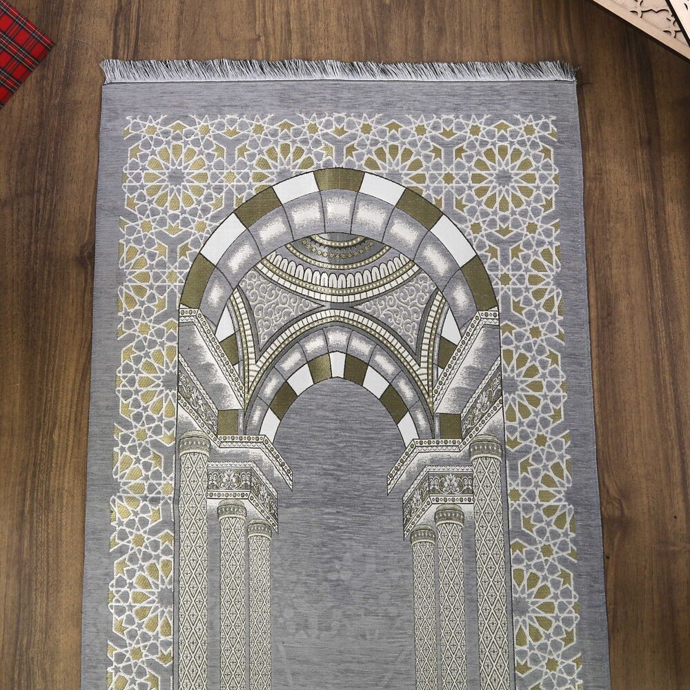 Medine Lüks Şönil Seccade Gri (66 x 120 cm) 520 gr