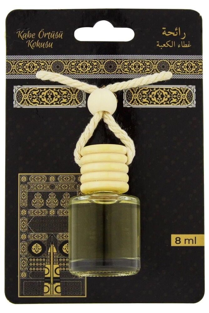 Kabe Örtüsü Kokusu 400 ml Sprey ve Kabe Örtüsü Kokusu 8 ml Araba Kokusu Cam Şişe