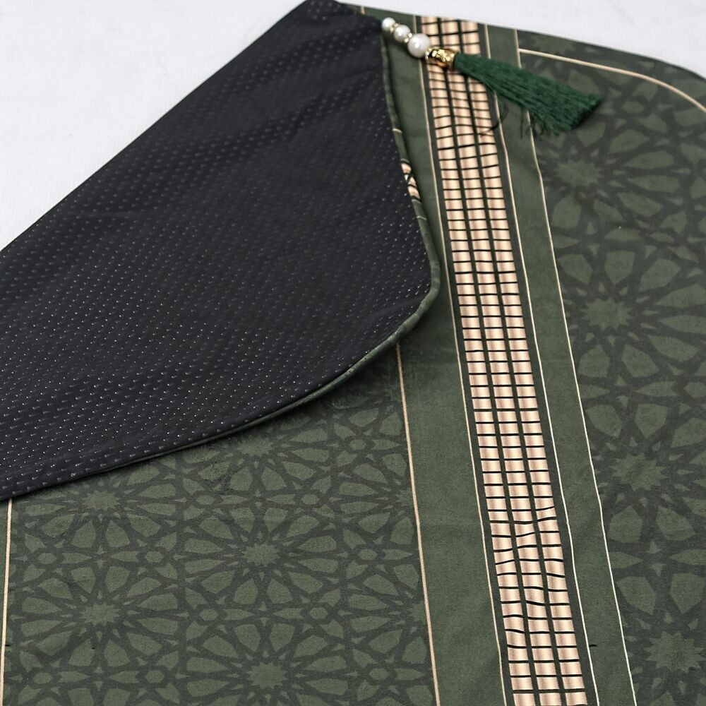 Astarlı Ortadoğu Kadife Seccade Yeşil 63×116 cm 268 gr