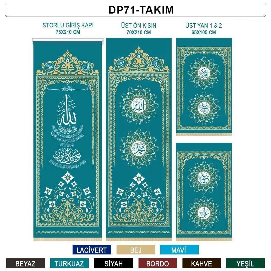 Storlu Minber Perdesi 4'Lü Takım - DP71