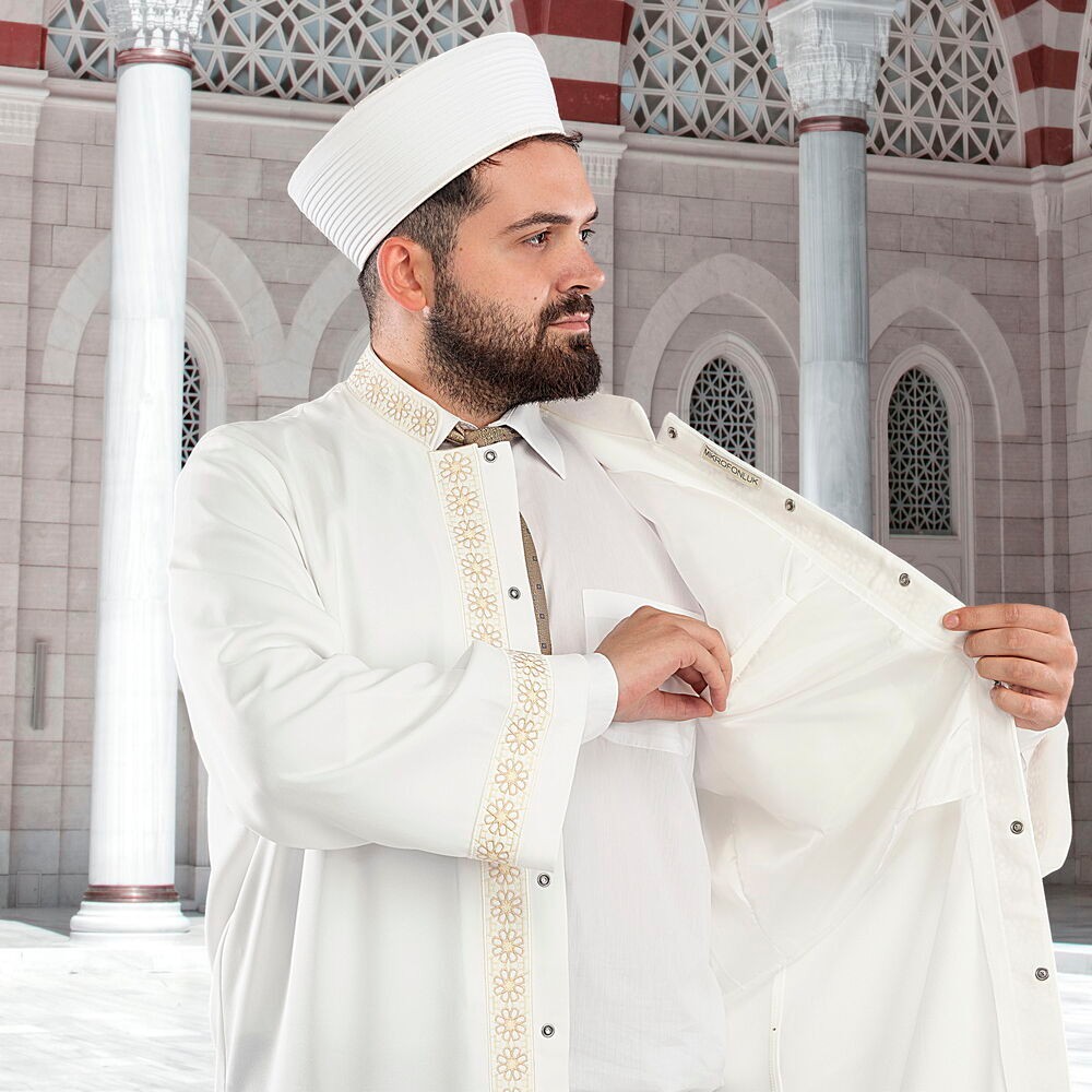 Takva İmam Cübbesi Beyaz