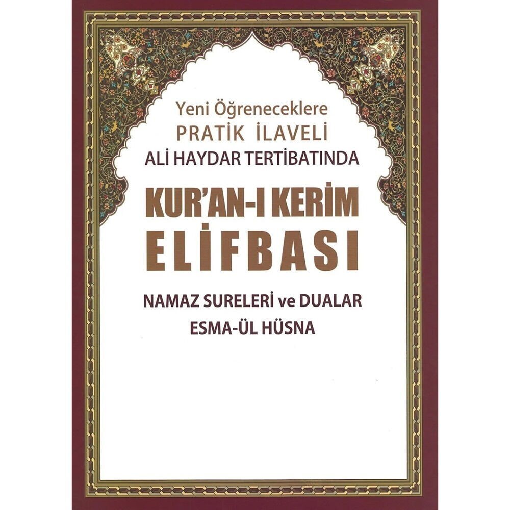 Yeni Öğreneceklere Pratik Ali Haydar Tertibatında Elifba,Namaz Sureleri Ve Dualar,Esmaül Hüsna,Tecvid Kuralları ,Büyük Boy
