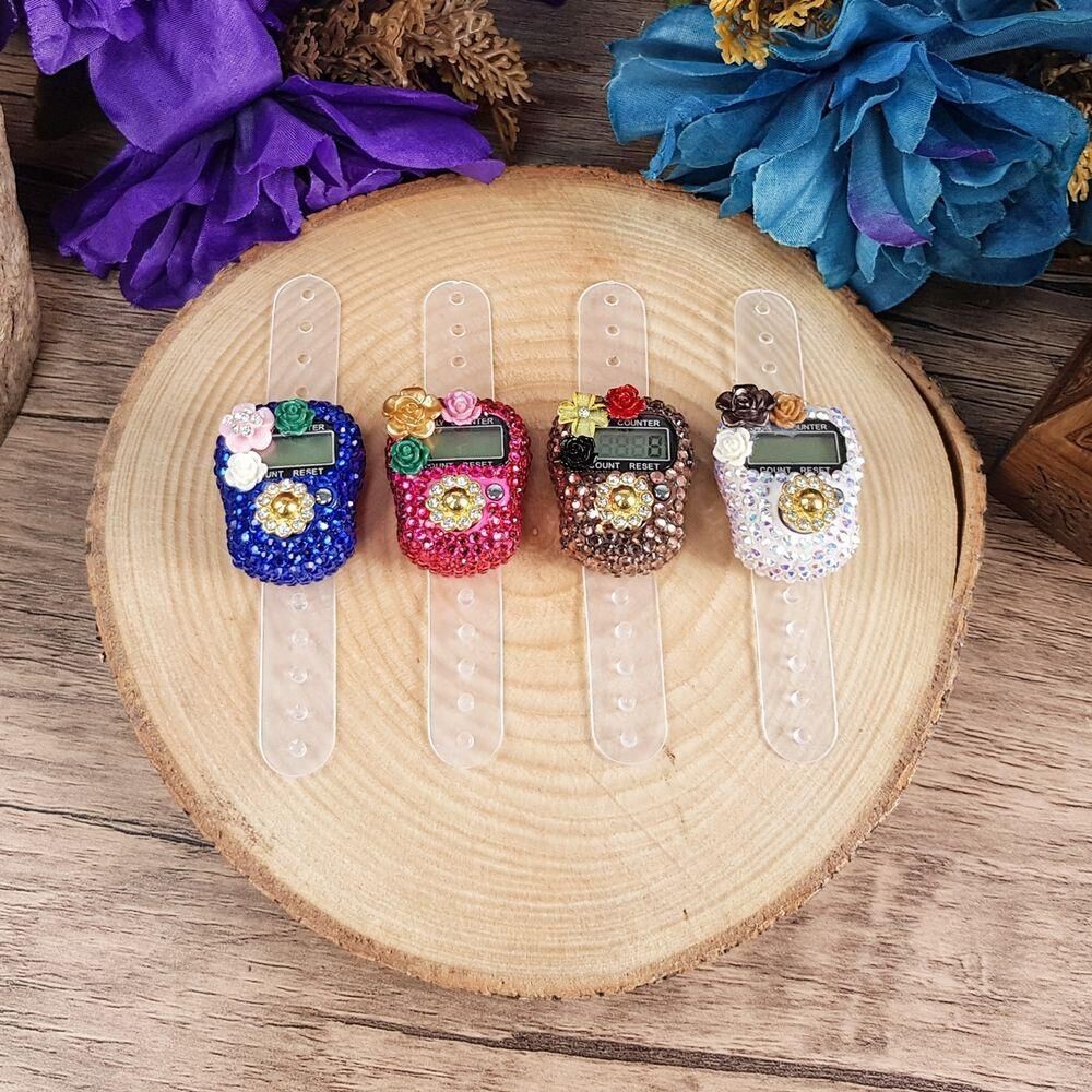 Hediyelik Kadife Kaplı Kur'an-ı Kerim, Kristal Tesbih, Şal, Esans, Zikirmatik, Ahşap Kutulu Set