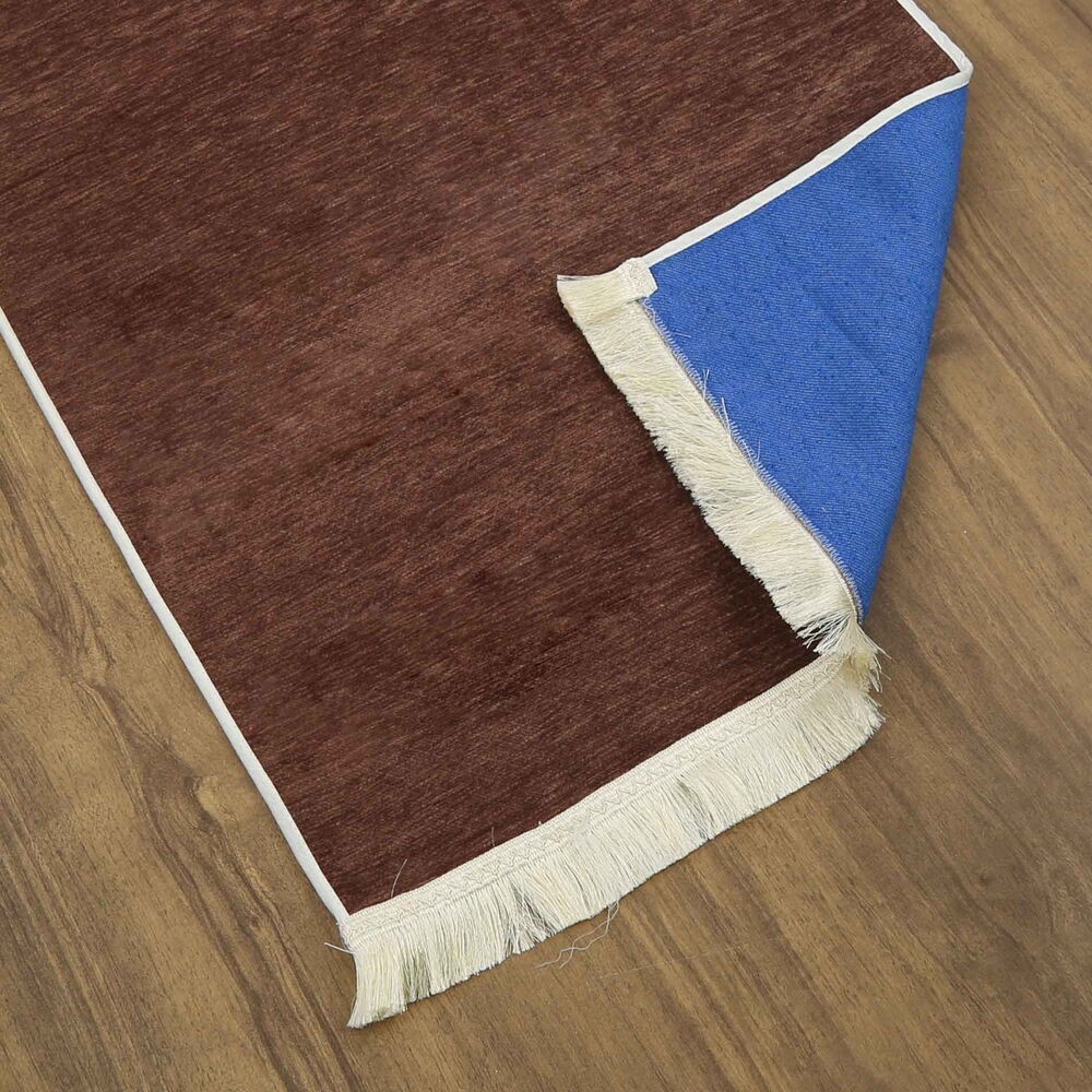 El Kuba Lüks Astarlı Biyeli Seccade Kahverengi (66X125cm) 565 gr