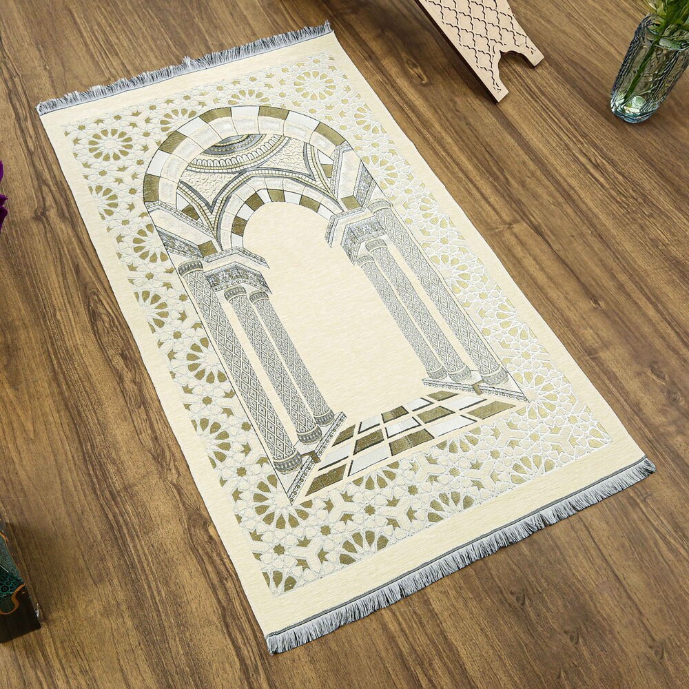 Medine Lüks Şönil Seccade Krem (66x116cm) 520 gr