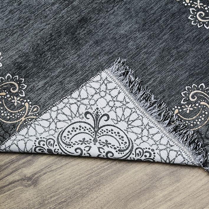 İsminizi Seccadeye Nakşediyoruz ,İsme Özel Seccade Munis Gri 65x115 cm - 320 gr