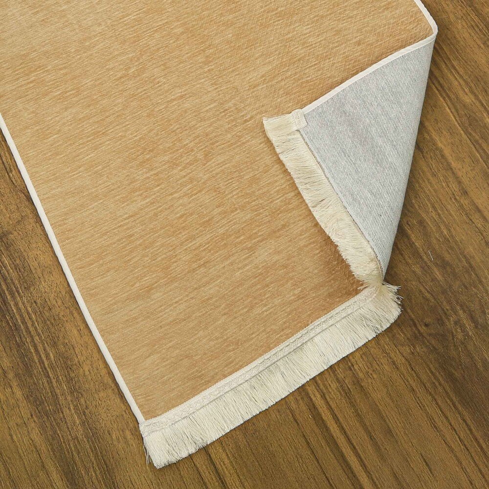 Mahya Lüks Astarlı Biyeli Şönil Seccade Vizon (66X125cm) 565 gr