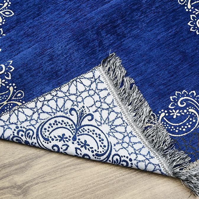 İsminizi Seccadeye Nakşediyoruz ,İsme Özel Seccade Munis Lacivert 65x115 cm - 320 gr