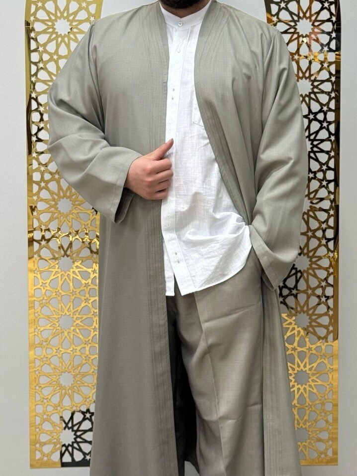 Sufi Cübbe Şalvar Takımı Taş Rengi