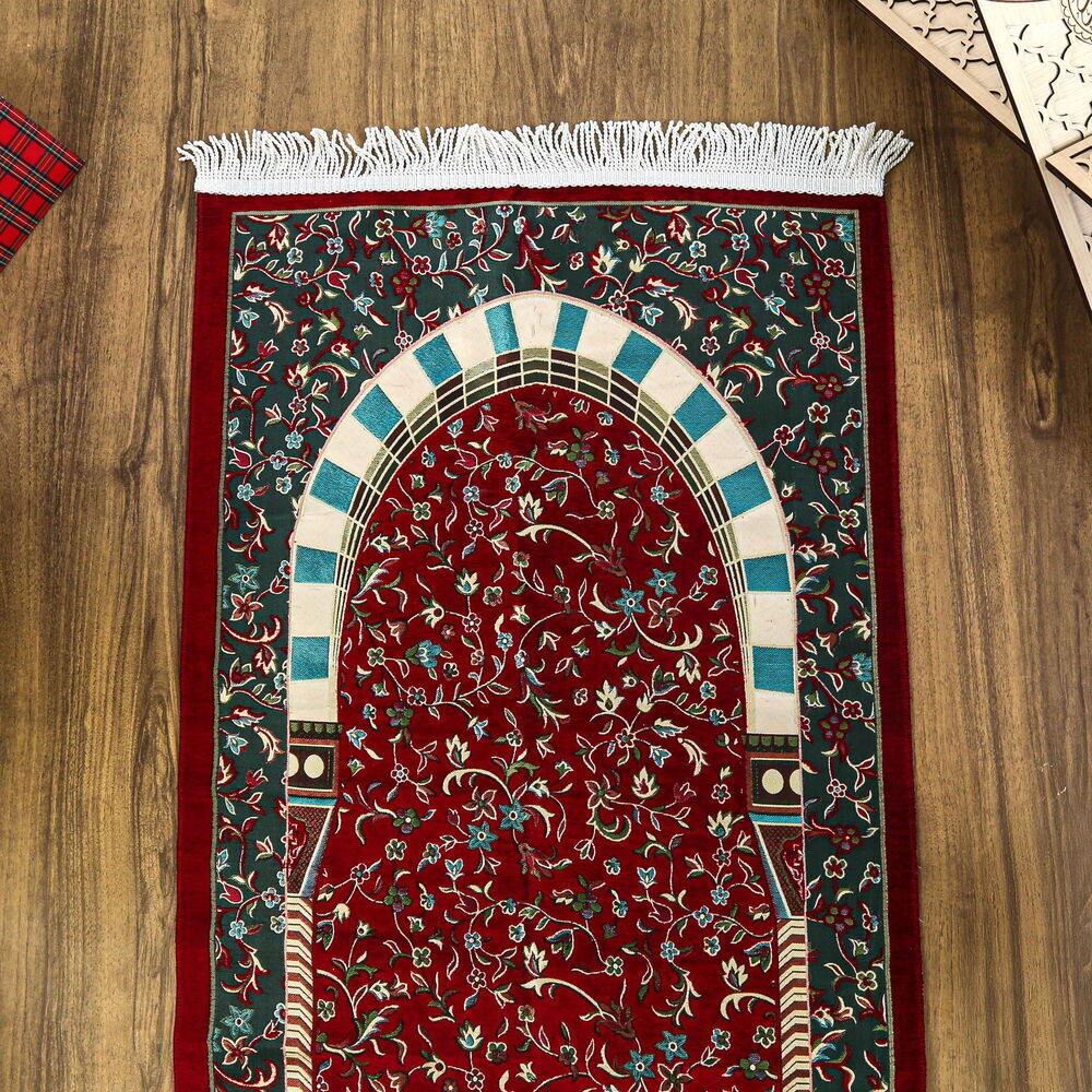 Ravza Lüks Şönil Seccade Bordo (68x120cm) 650 gr