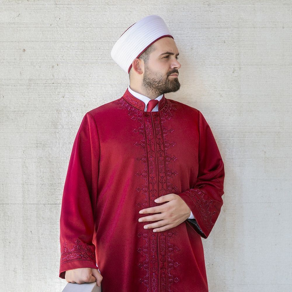 Lüks Taberi İmam Cübbe Bordo