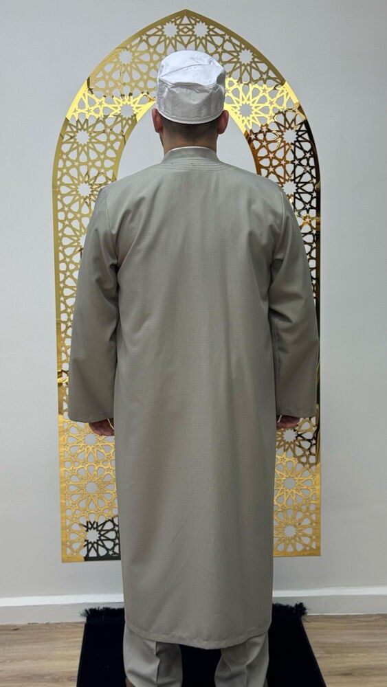 Sufi Cübbe Şalvar Takımı Taş Rengi