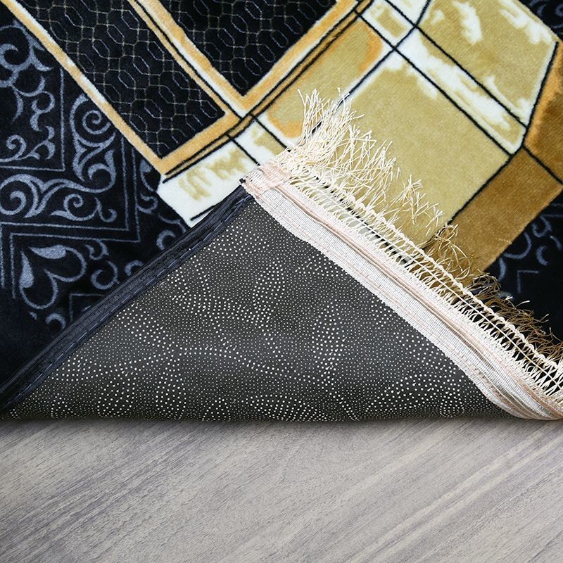 Kadife Peluş Seccade Makamı İbrahim Motif 78x135 cm 1340 gr