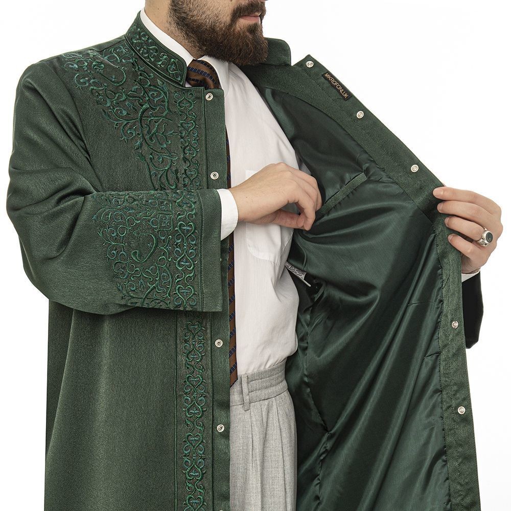 Lüks Biruni İmam Cübbesi - Yeşil