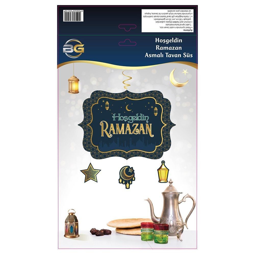 Ramazan Süsü Hoşgeldin Ramazan Asmalı Tavan Süsü Ramadan Kerim