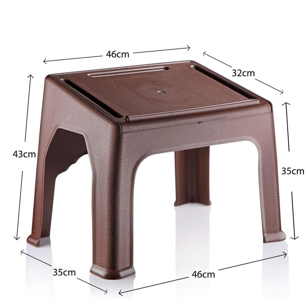 Sandıklı Plastik Rahle Kahverengi 43x35x46cm 7 Adet