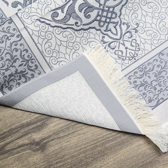 Hediyelik İpek Nur Tafta Seccade Lacivert 68x110 cm - 200 gr
