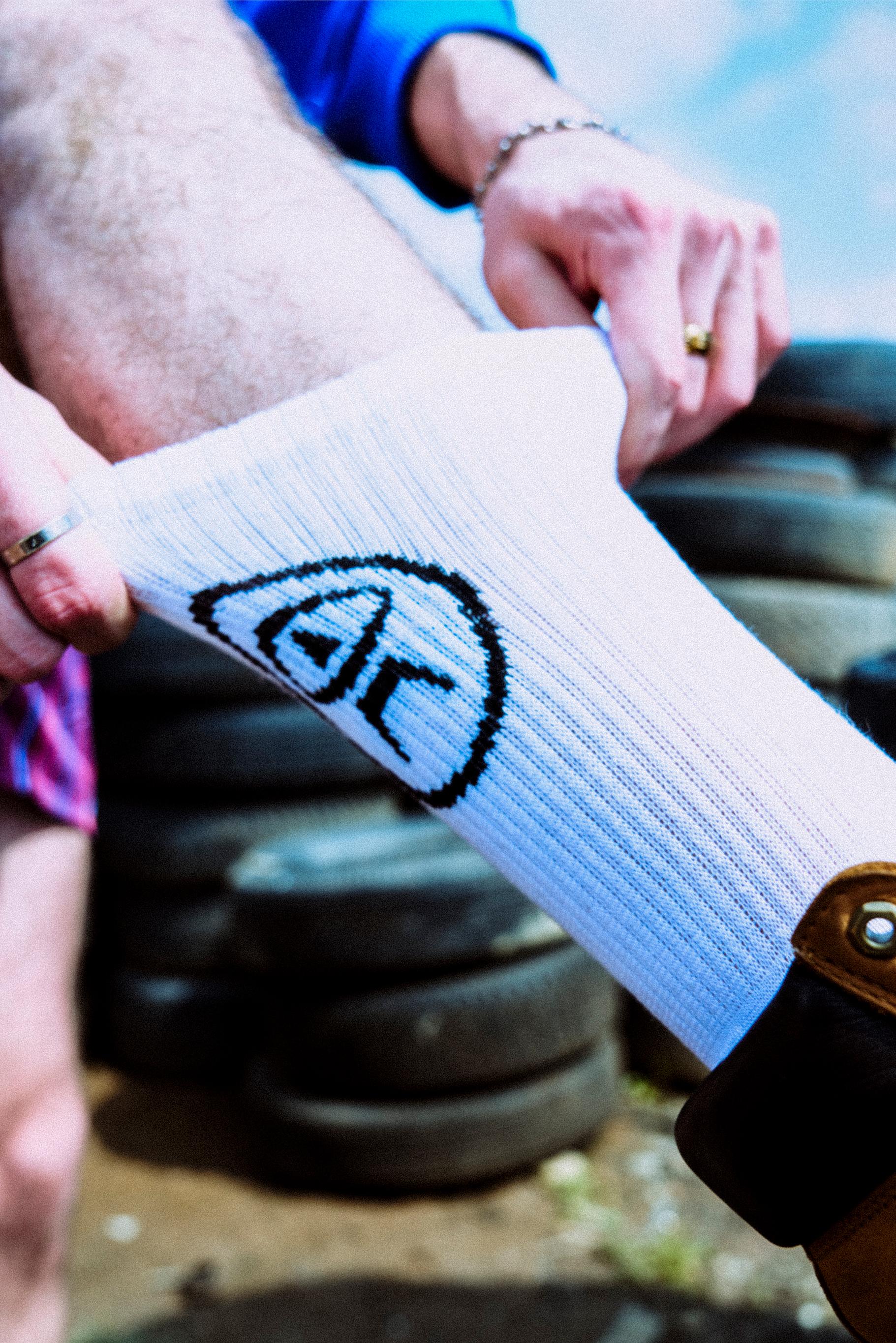 OA Logo Socks 'White'