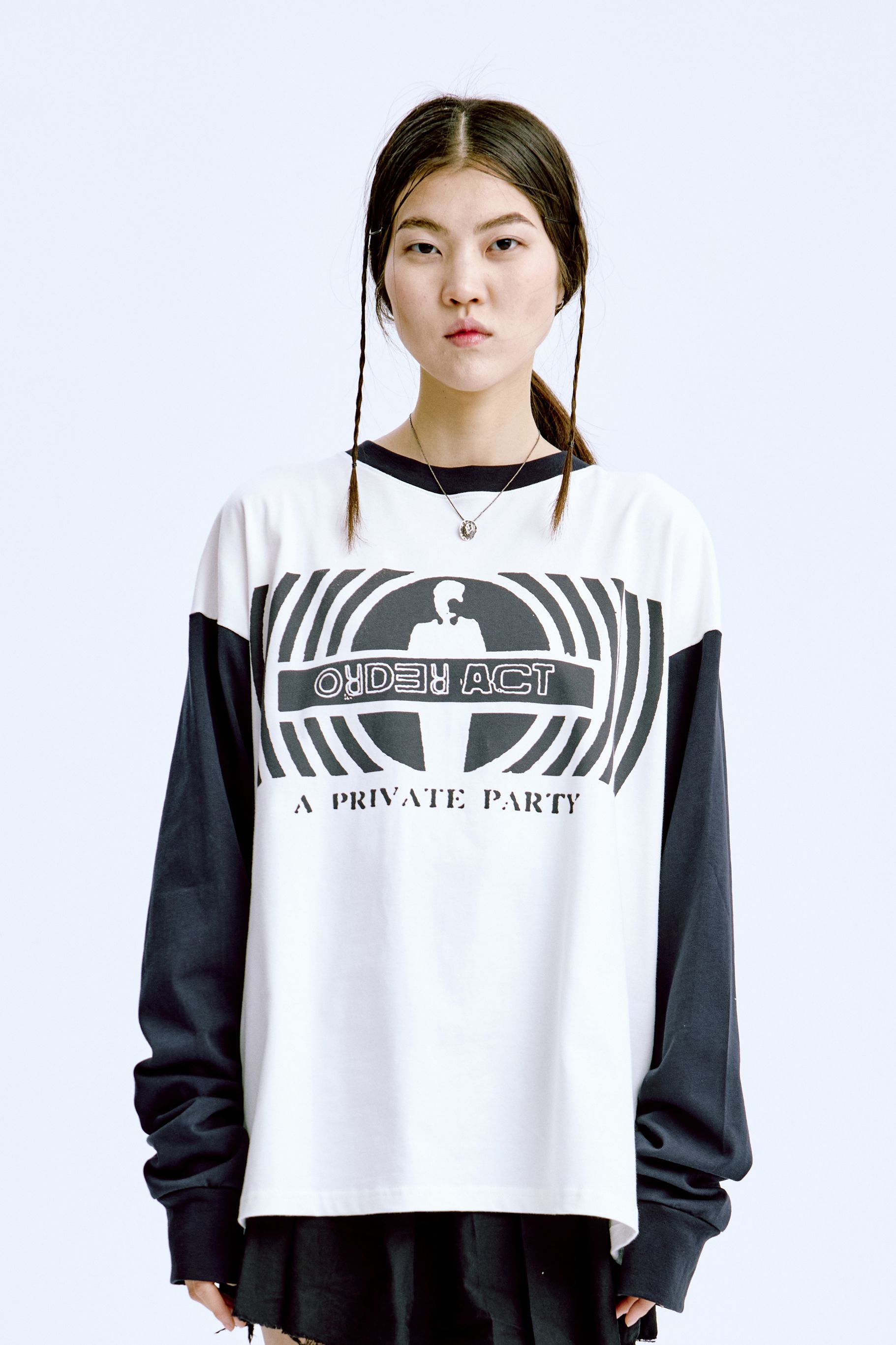 Private Party Long Sleeve T-shirt 'White'