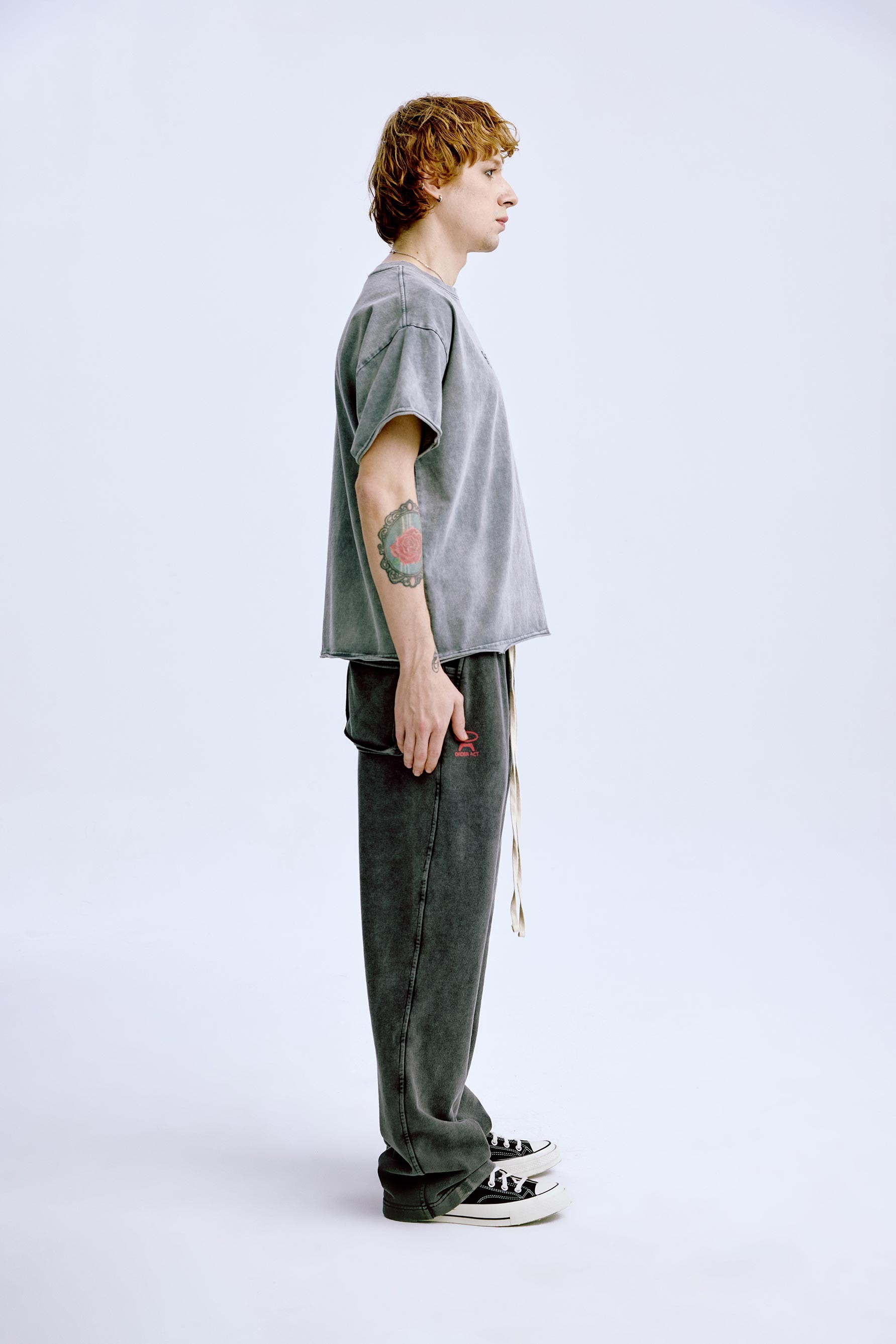 Distorted T-Shirt 'Washed Grey'