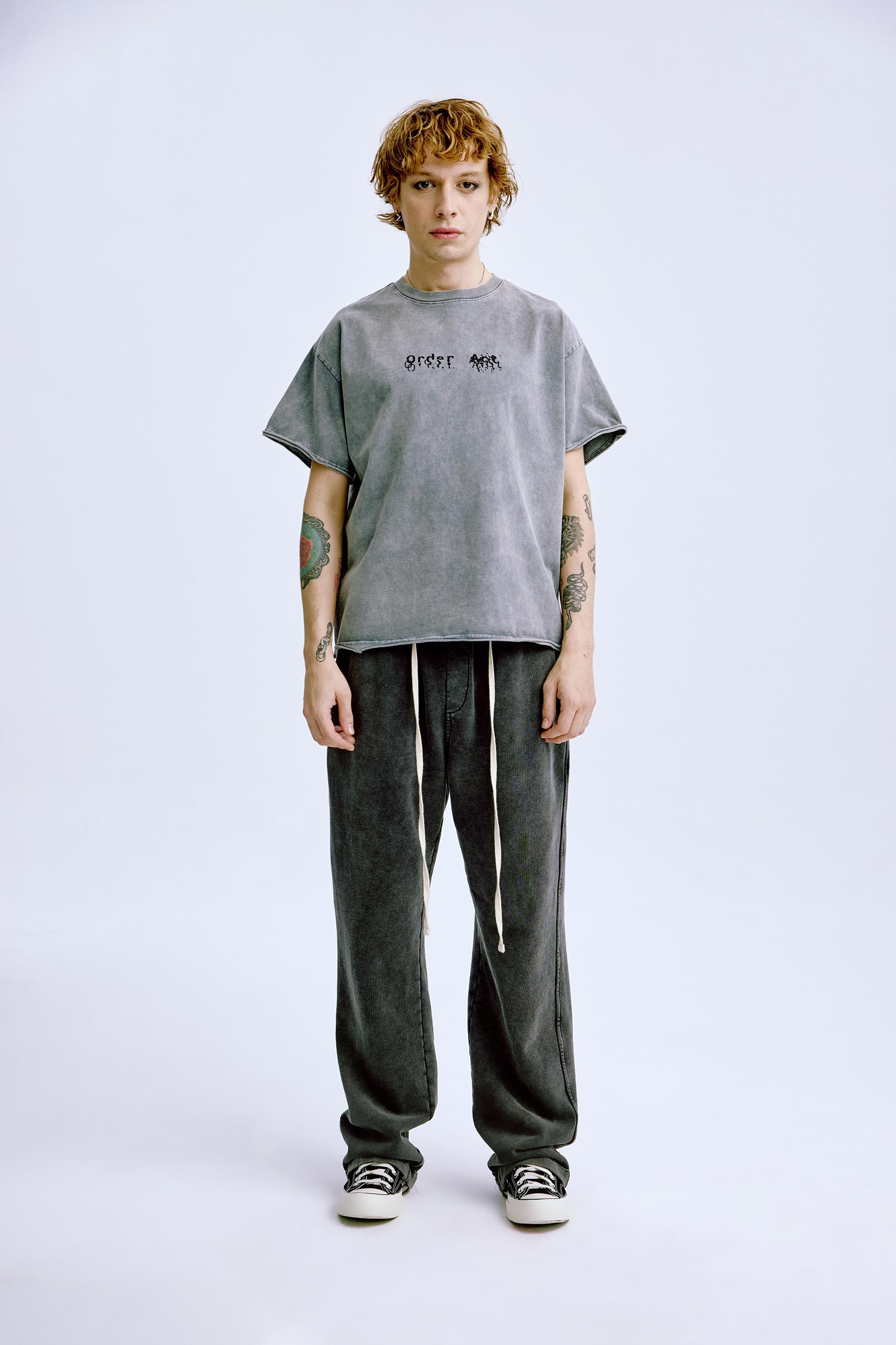 Distorted T-Shirt 'Washed Grey'