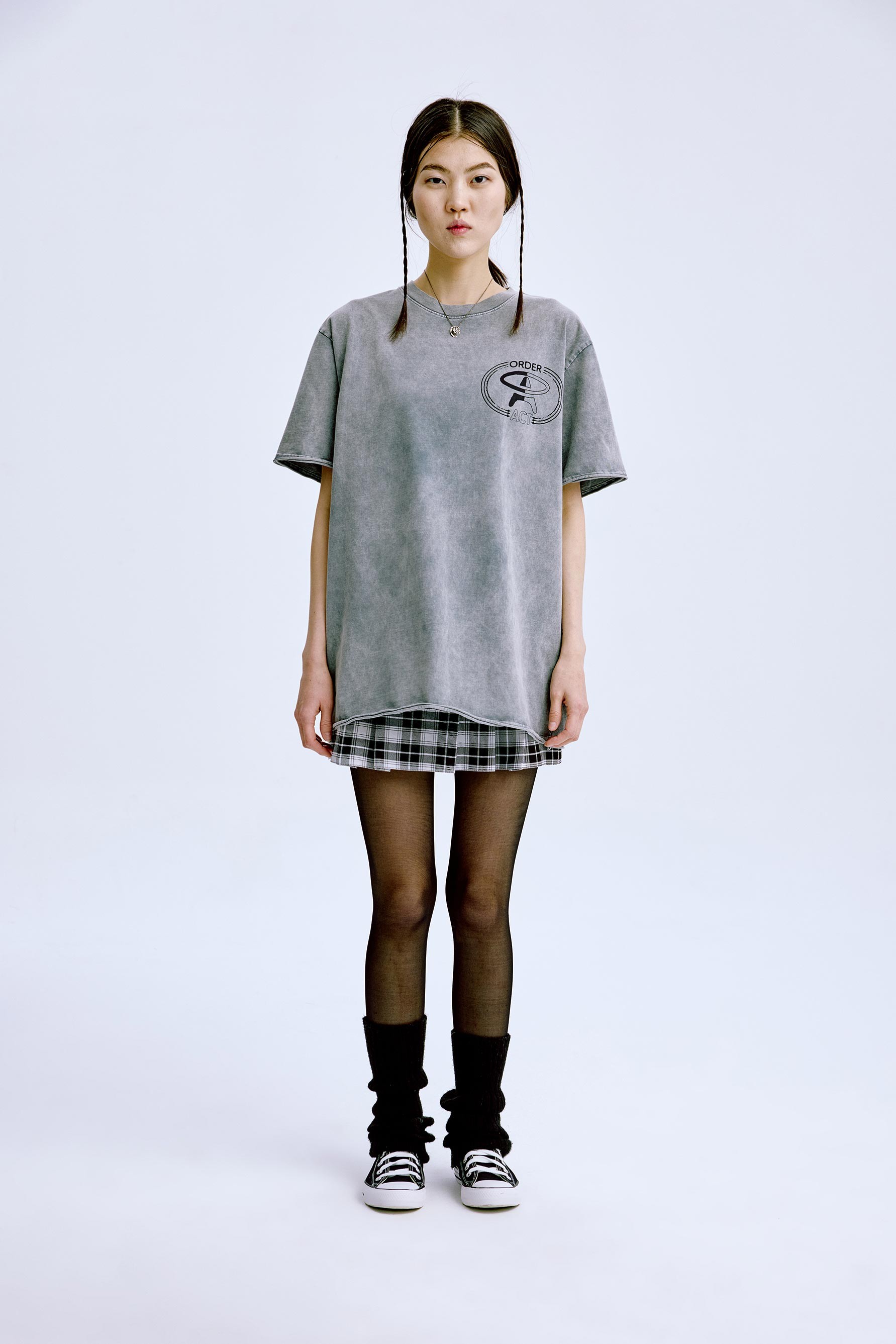 Phase Loop T-Shirt 'Washed  Grey'