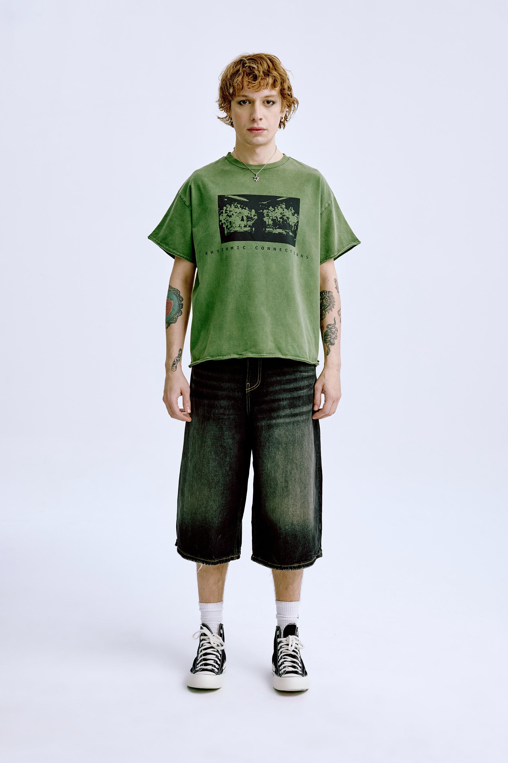 New Age Old School Tee 'Washed Khaki'