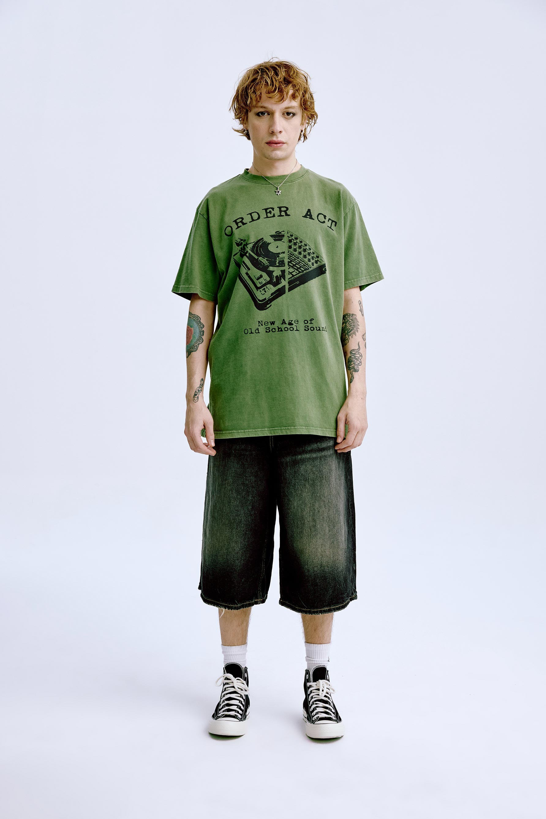 Rave Scene Tee 'Washed Khaki'