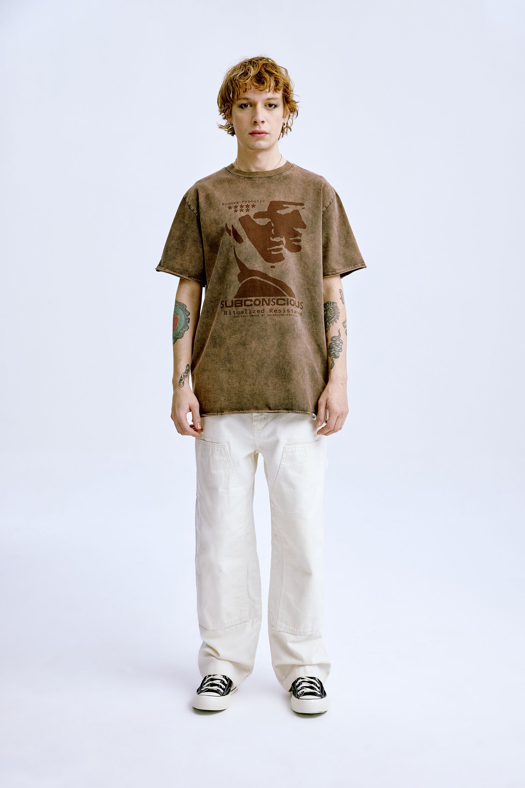 Subconcious Tee 'Washed Brown'