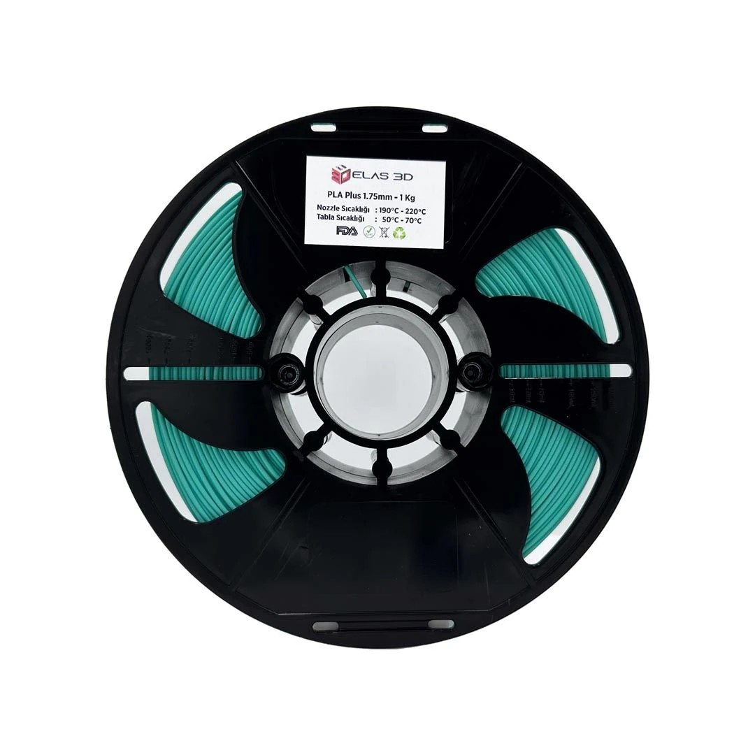 Elas 1.75mm PLA Plus Filament 1kg - Su Yeşili