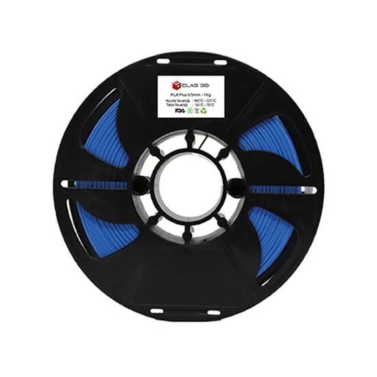 Elas 1.75mm PLA Plus Filament 1kg - Mavi