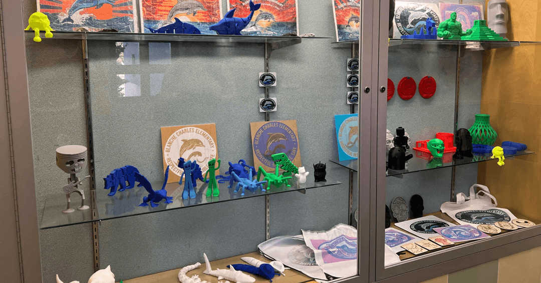 3D Baskı ile yapılmış bir vitrin