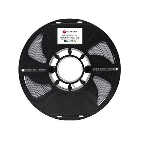 Elas 1.75mm PLA Plus Filament 1kg - Gri