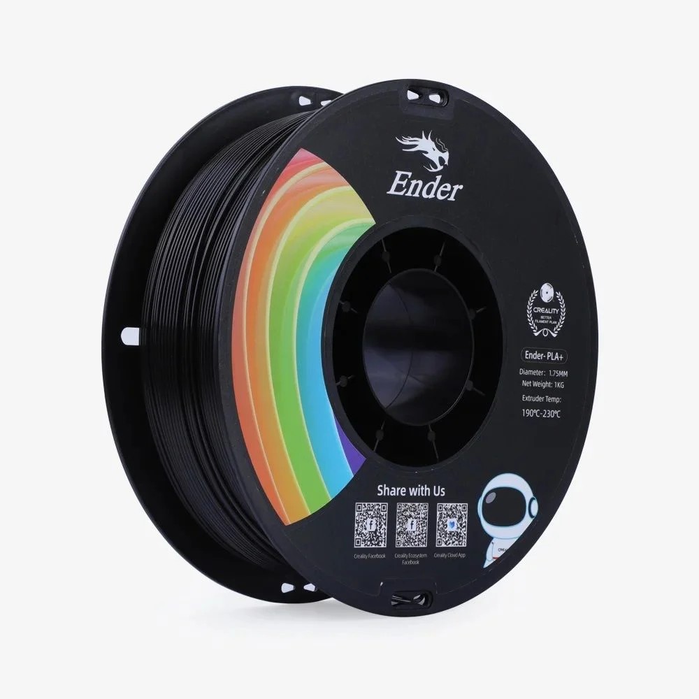Creality Ender PLA+ Filament 1.75mm 1kg - Siyah