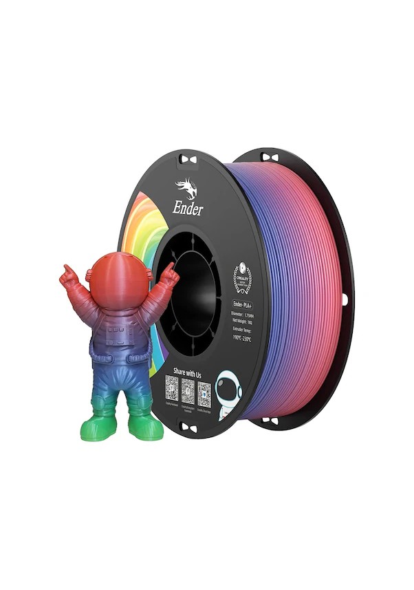 Creality Ender PLA+ Filament 1.75mm 1kg - Gökkuşağı