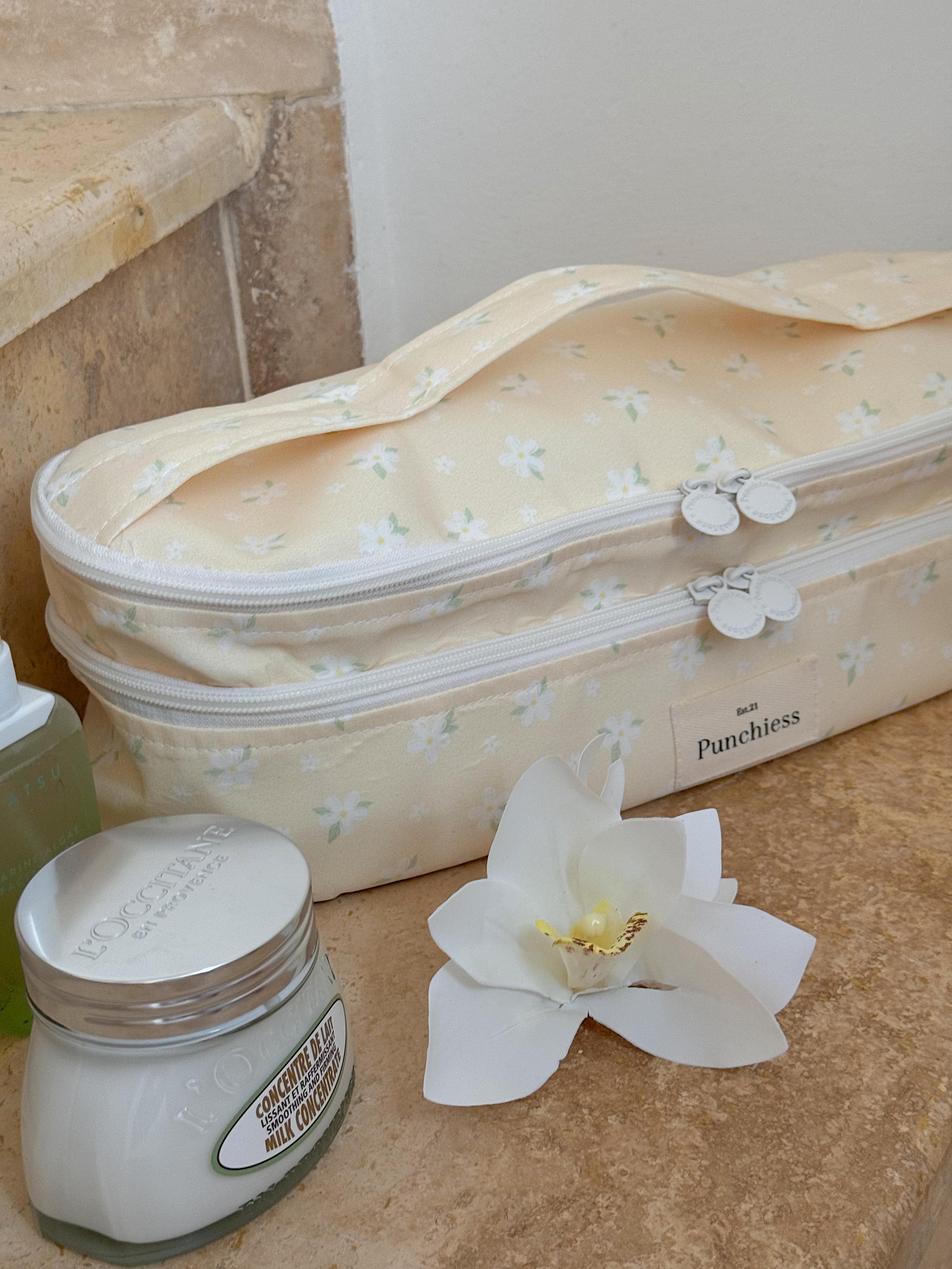 Buttercream Blossom Double Vanity Case
