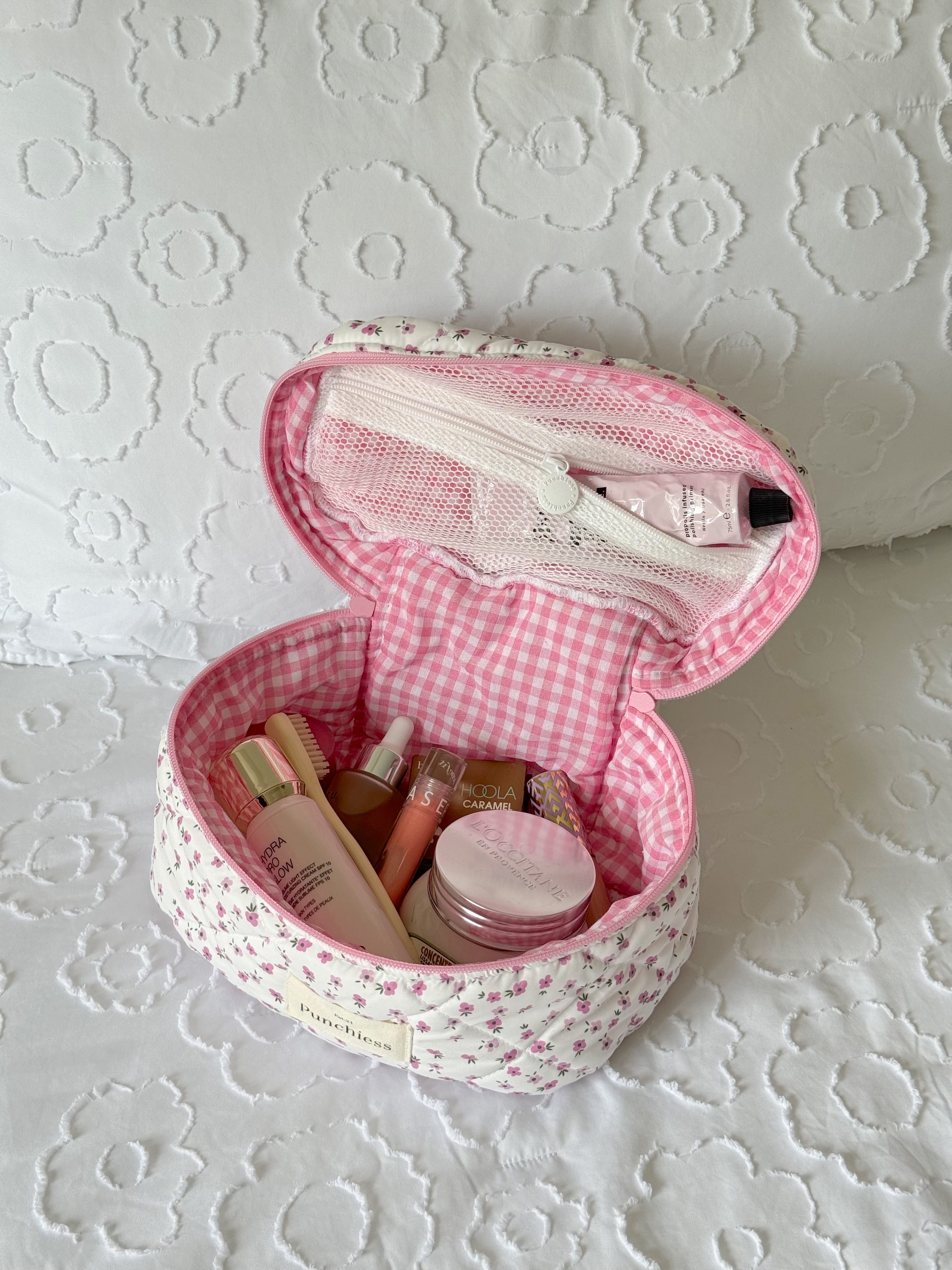 Pink Ditsy Vanity Case