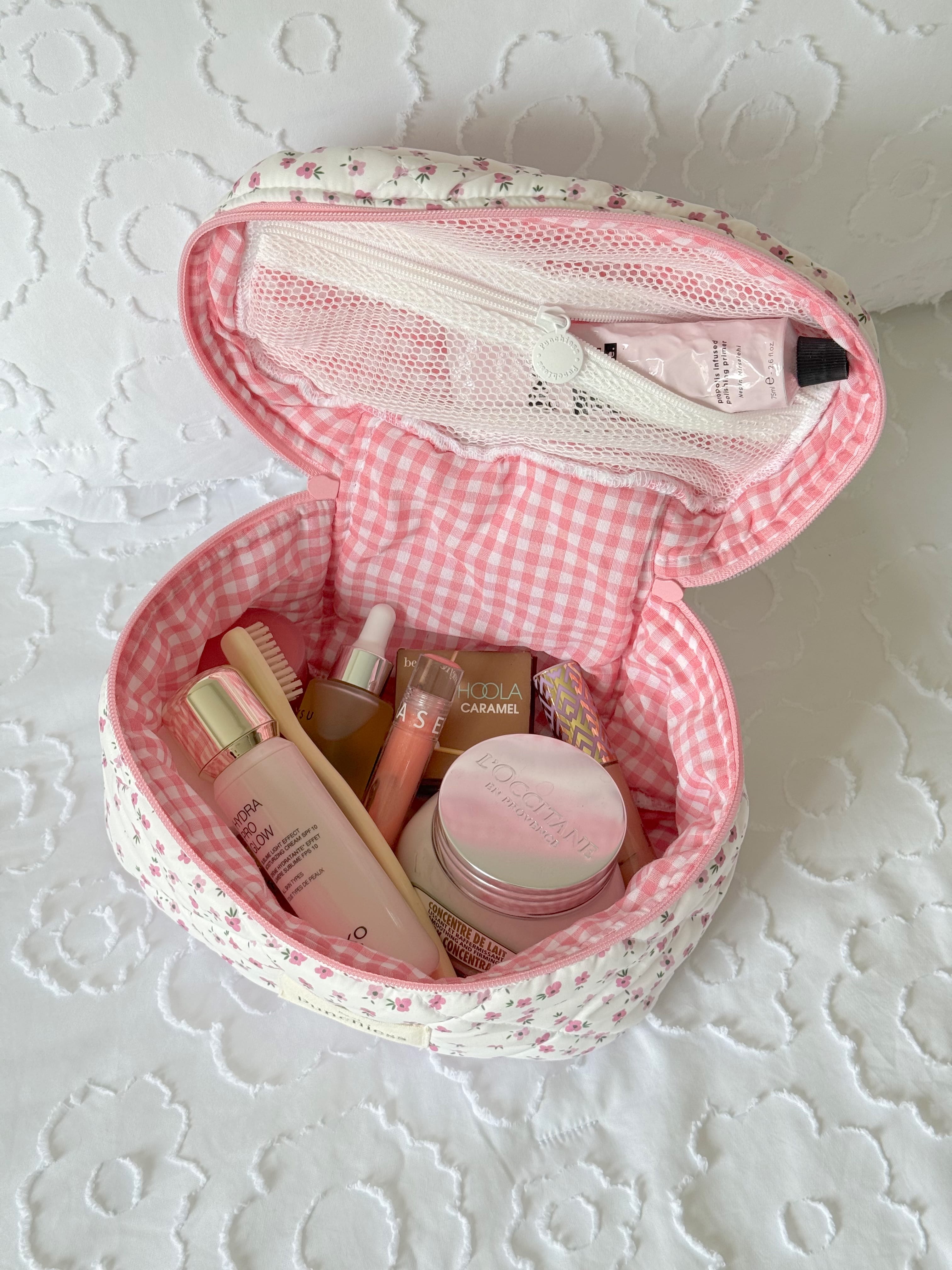 Pink Ditsy Vanity Case