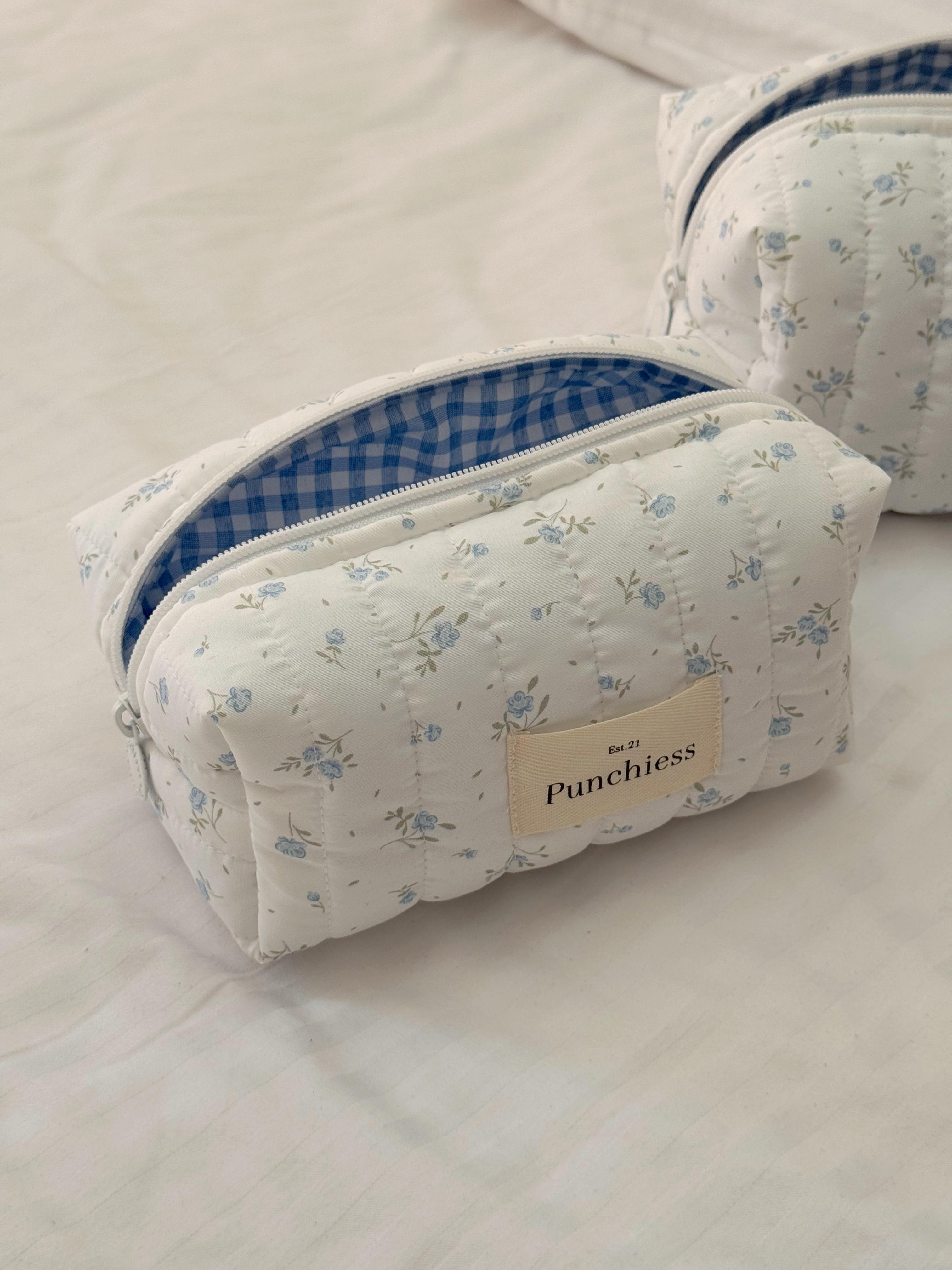 Blue Meadow Makeup Bag