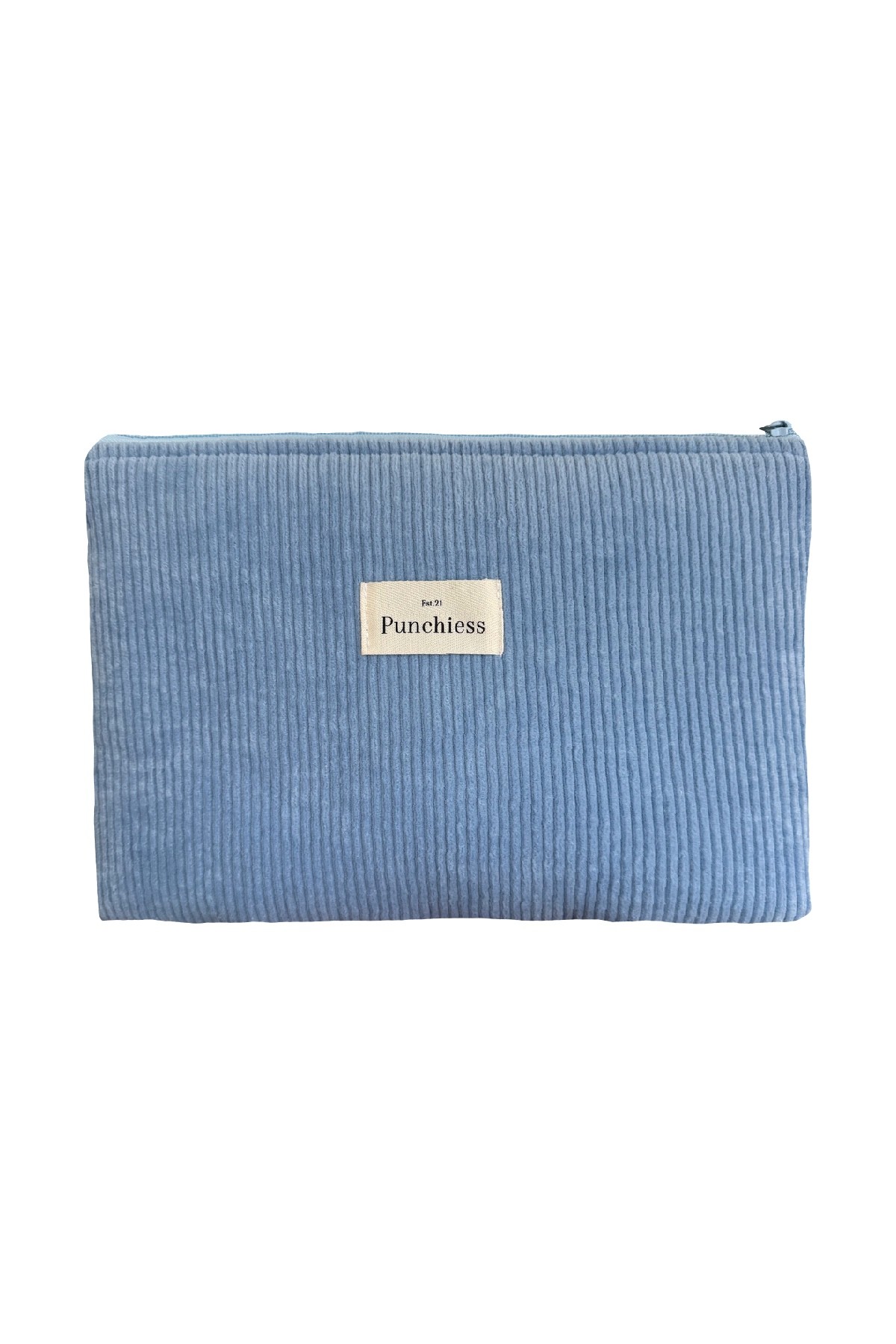 Mavi Kadife Laptop Tablet Kılıfı