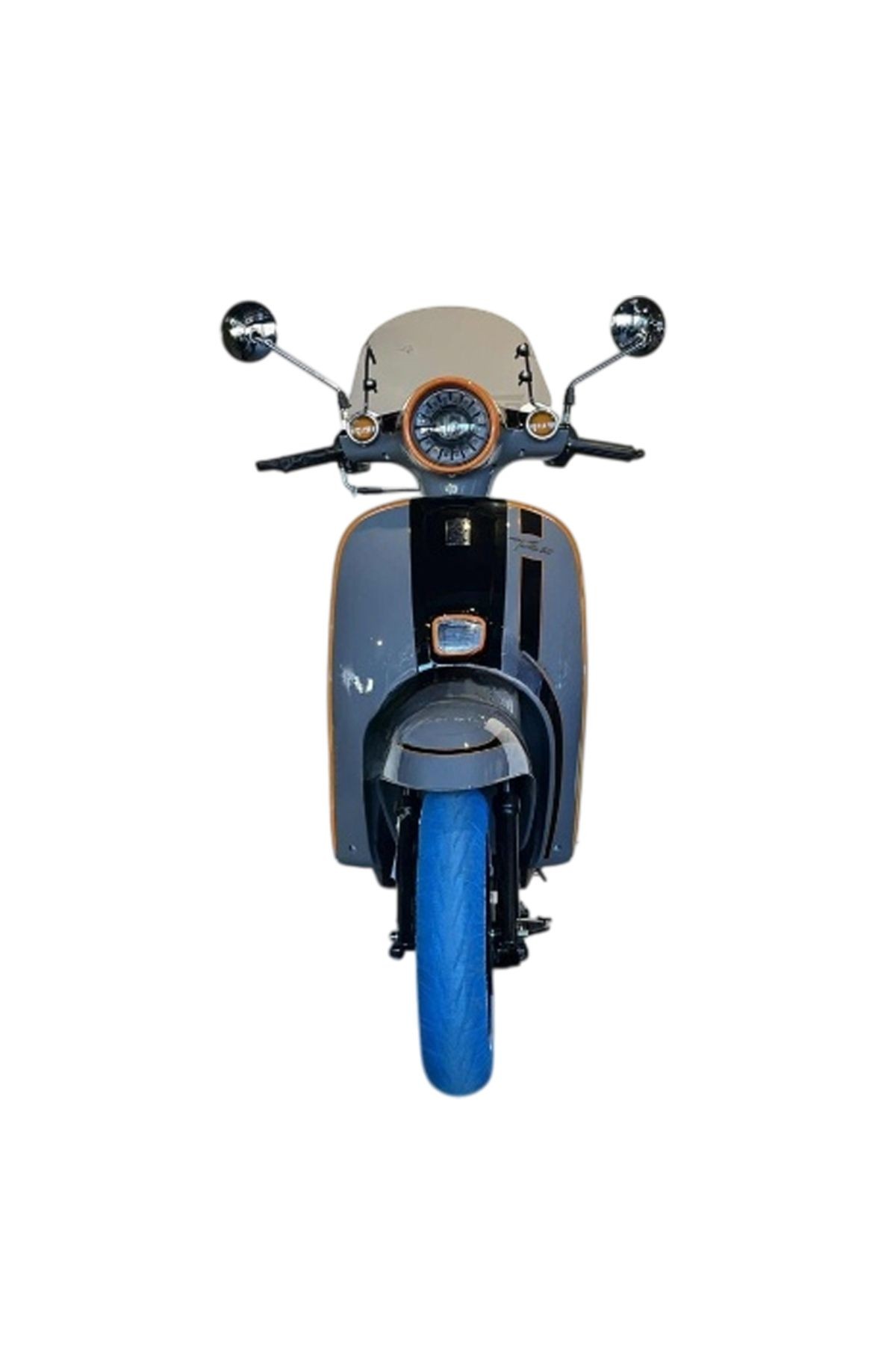 Turtle 50 Benzinli Scooter - Gri/Siyah